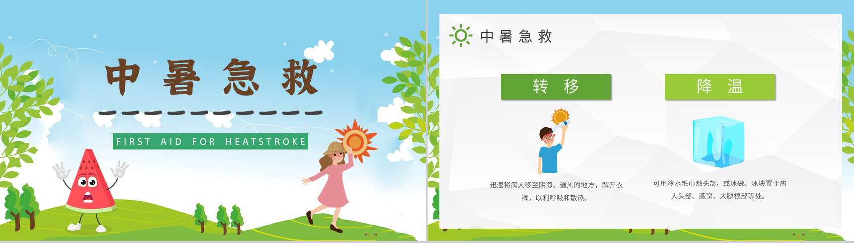 中小学校学生假期防中暑安全教育教案夏季中暑急救措施培训PPT模板-5