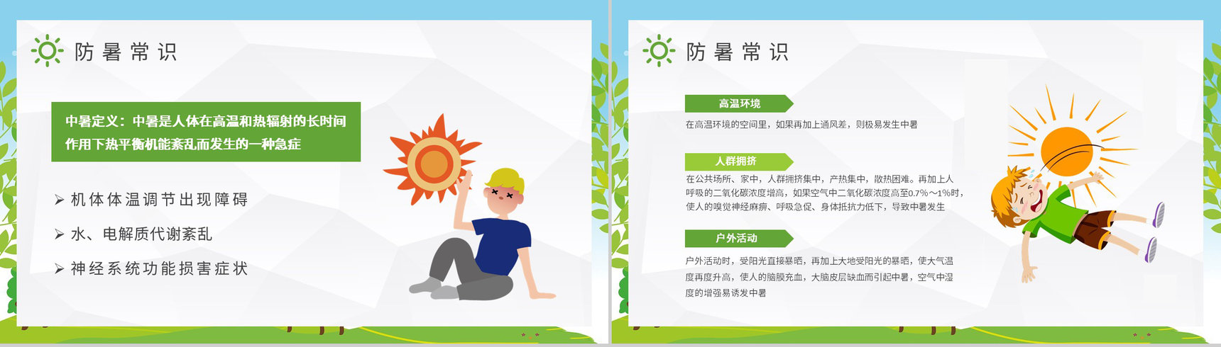 中小学校学生假期防中暑安全教育教案夏季中暑急救措施培训PPT模板-7
