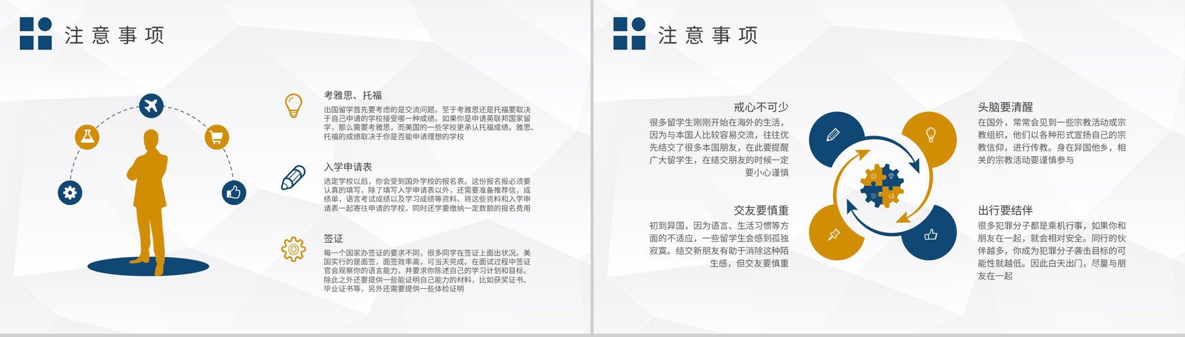 出国留学的条件和要求学习大学生毕业出国深造规划PPT模板-3