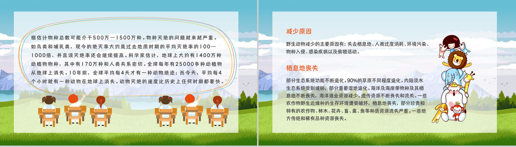丛林野生动物保护拒绝野味从我做起主题活动宣传介绍方案策划PPT模板-9