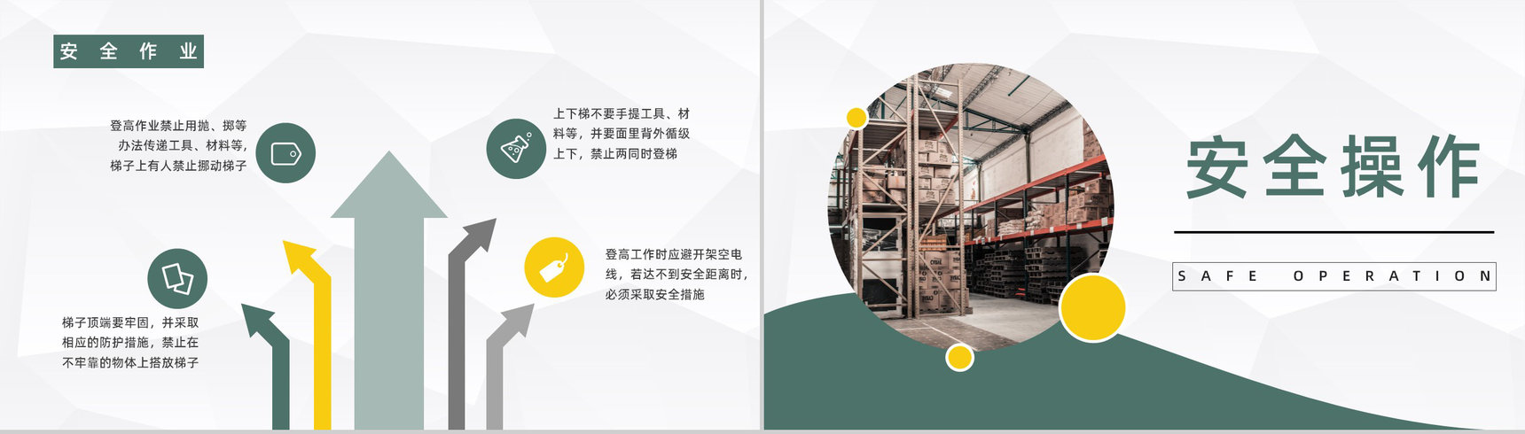车间员工安全生产知识教育培训企业安全施工宣传计划总结PPT模板-6