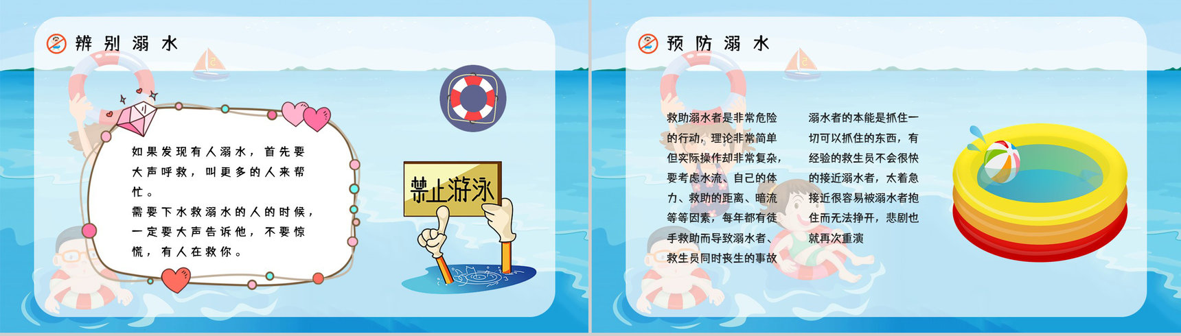 中小学生安全教育之夏季游泳防溺水知识培训讲座学生自我保护意识提高PPT模板-7