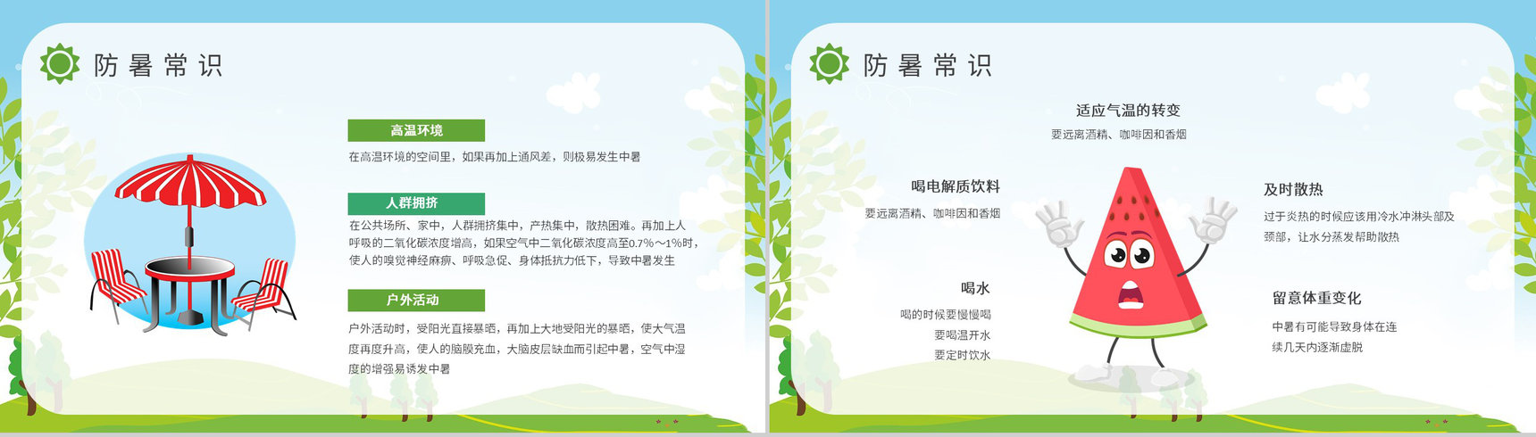 防中暑小常识普及培训如何预防夏季中暑安全知识总结PPT模板-3