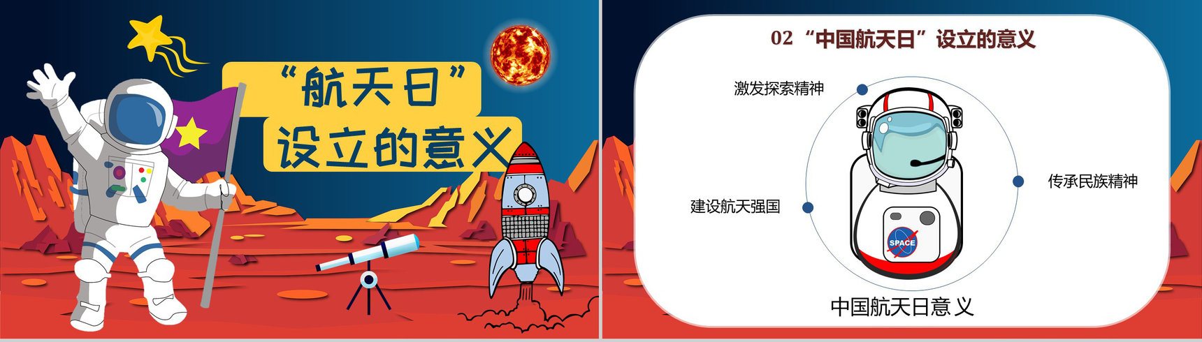 航天科技的进步知识内容中国航天日意义PPT模板-4
