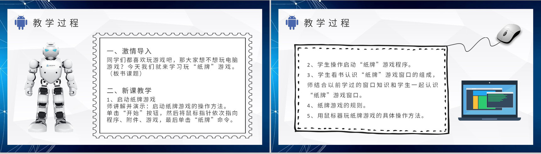 学校教师教学工作汇报信息技术教学设计内容总结PPT模板-5