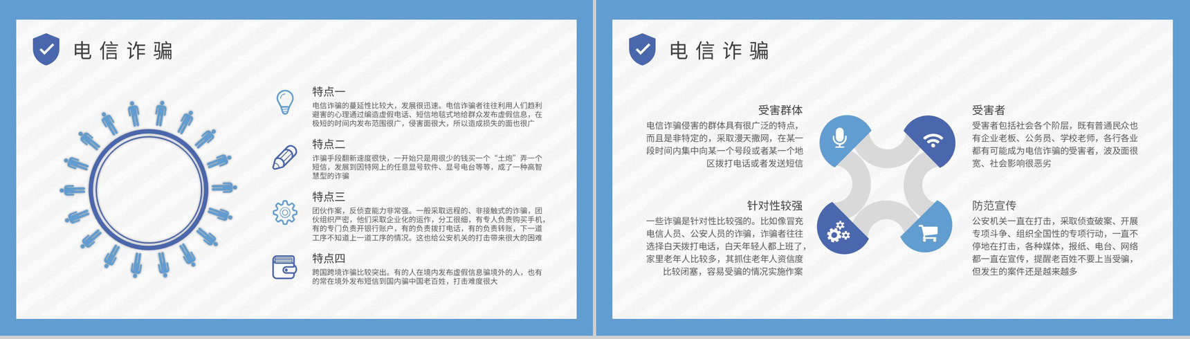 公司网络安全工作汇报防电信诈骗知识宣传计划方案PPT模板-5