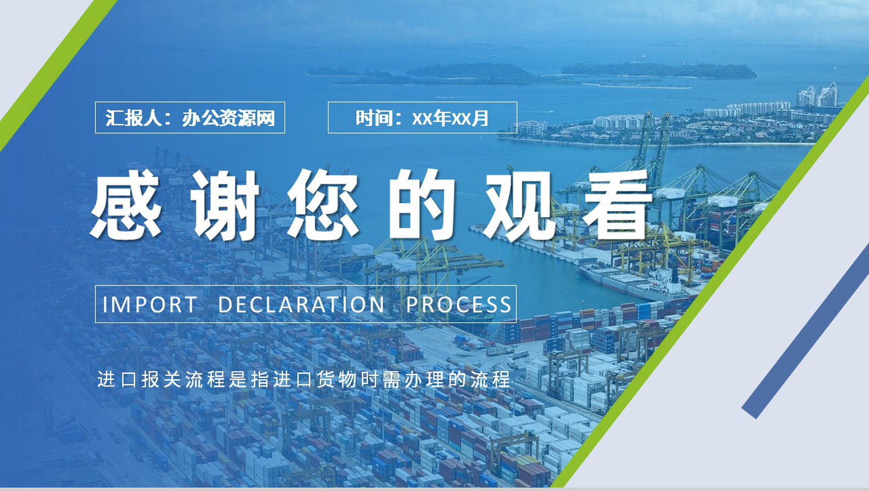 进口报关流程概念解析培训报关程序及种类介绍PPT模板-9