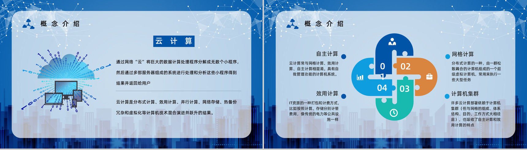 IT行业云计算技术与应用介绍互联网大数据知识培训PPT模板-3