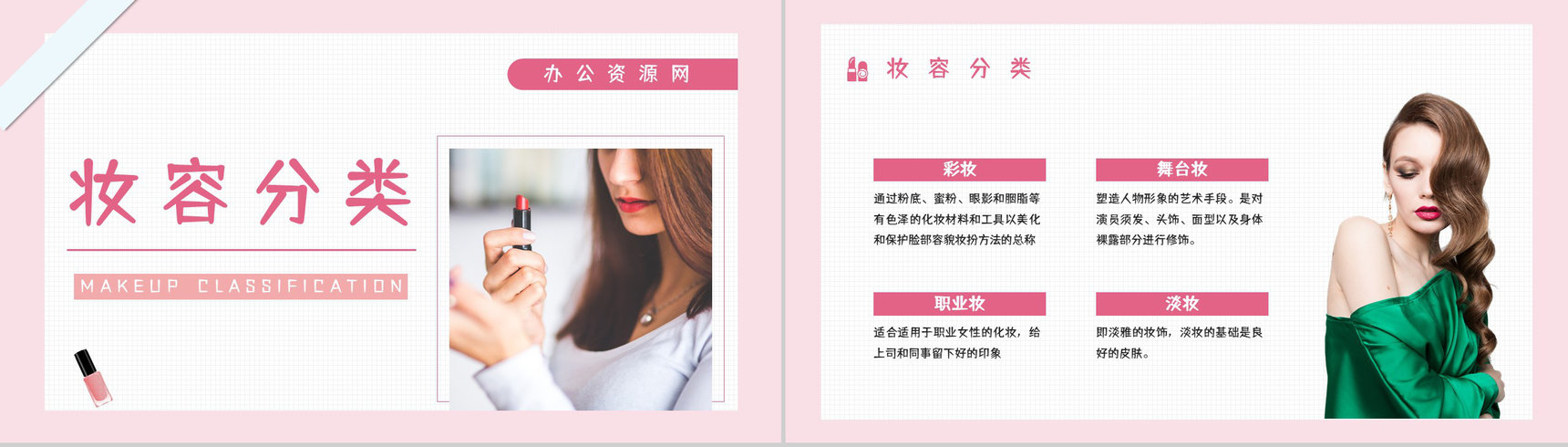 潮流时尚化妆培训彩妆美妆行业员工岗前学习教育培训课件PPT模板-2