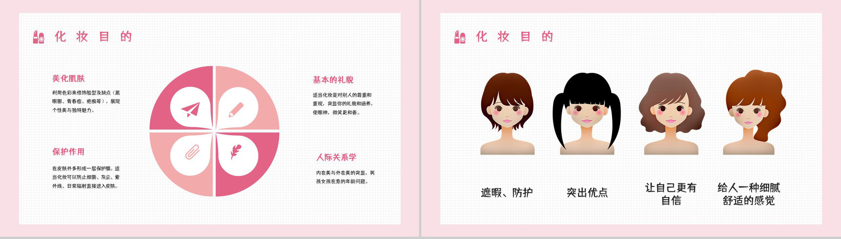 潮流时尚化妆培训彩妆美妆行业员工岗前学习教育培训课件PPT模板-8