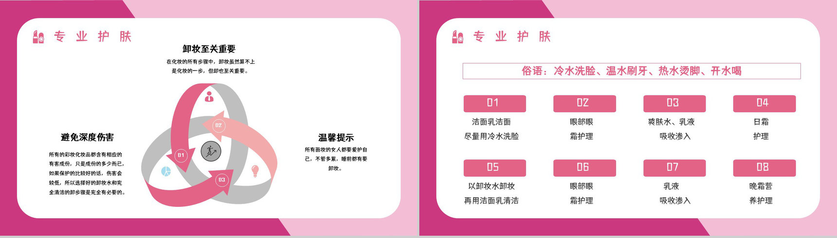 化妆造型培训彩妆时尚美妆技能学习课程通用PPT模板-8