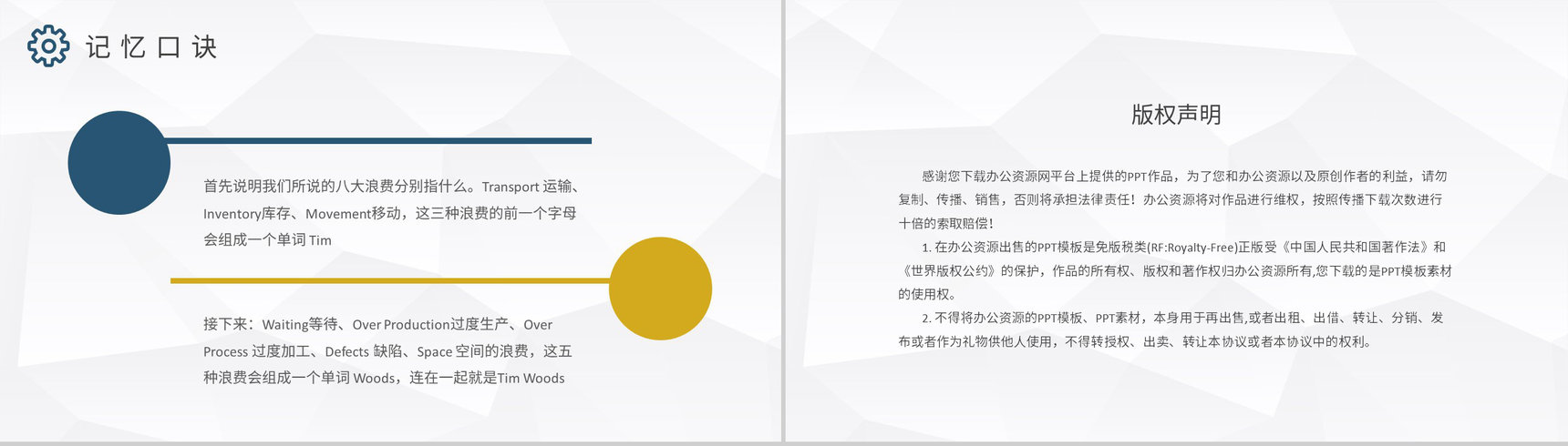 八大浪费基础知识培训工厂精益生产管理工作计划PPT模板-8