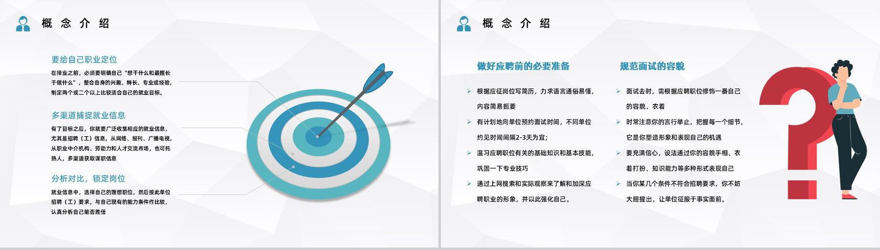 大学生就业指南面试指导内容培训求职面试技巧学习PPT模板-4