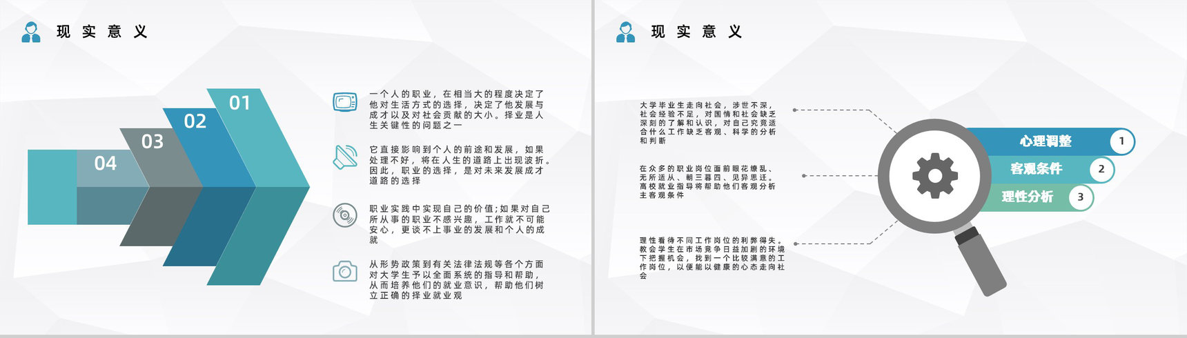 大学生就业指南面试指导内容培训求职面试技巧学习PPT模板-7
