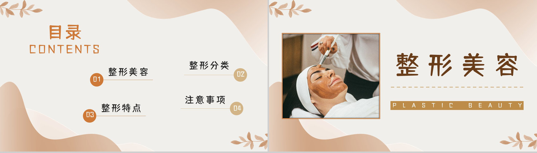女性整形美容护理项目介绍医疗行业整容知识了解培训PPT模板-2