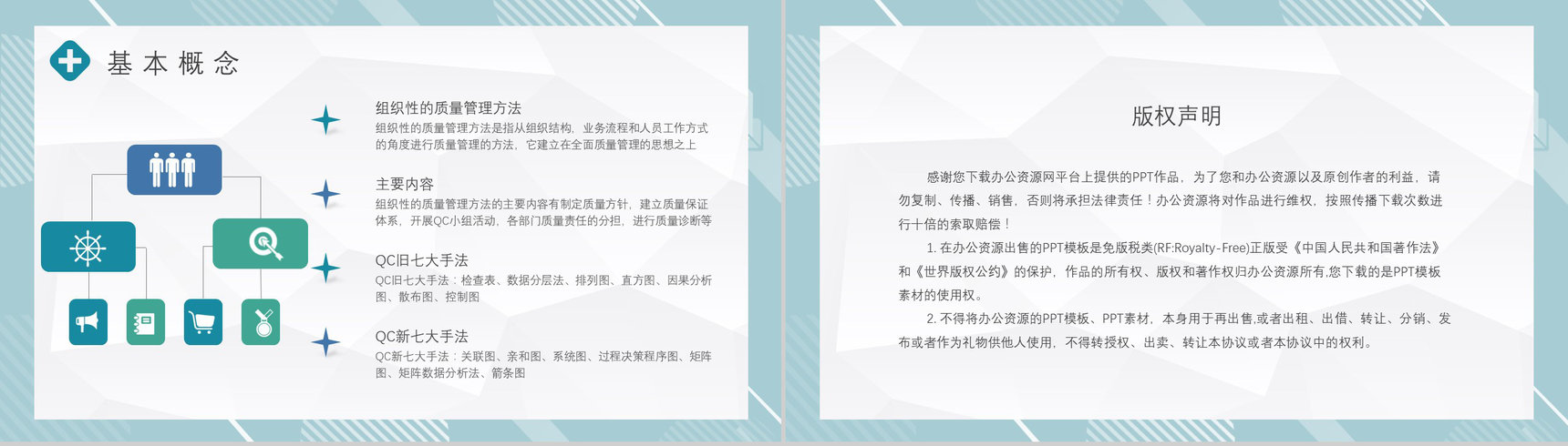 生产QC七大手法顺口溜护理品管圈PPT模板-8