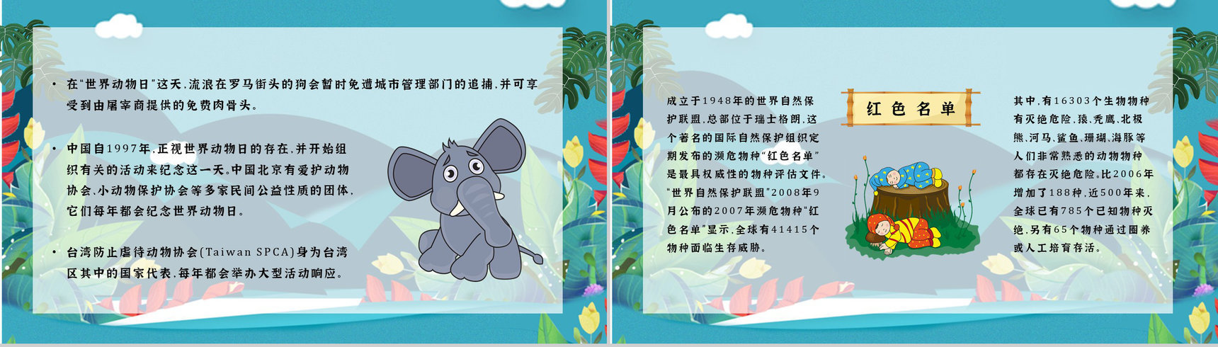国际保护动物日公益活动宣传策划方案世界动物日宣传报告PPT模板-3