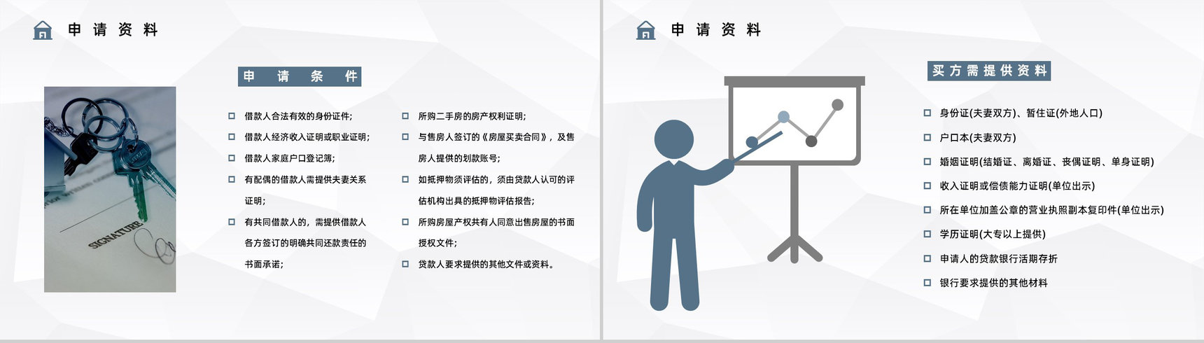 个人买房二手房银行贷款注意事项按揭流程购房信息了解PPT模板-3
