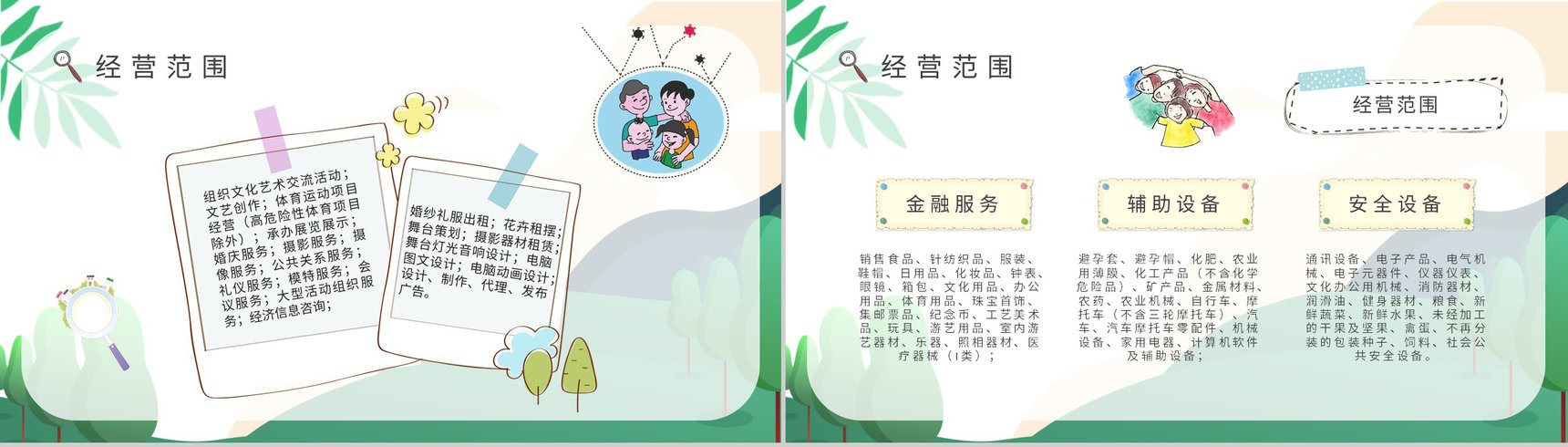 开办托育中心手续服务项目经营范围供给状况调查PPT模板-10