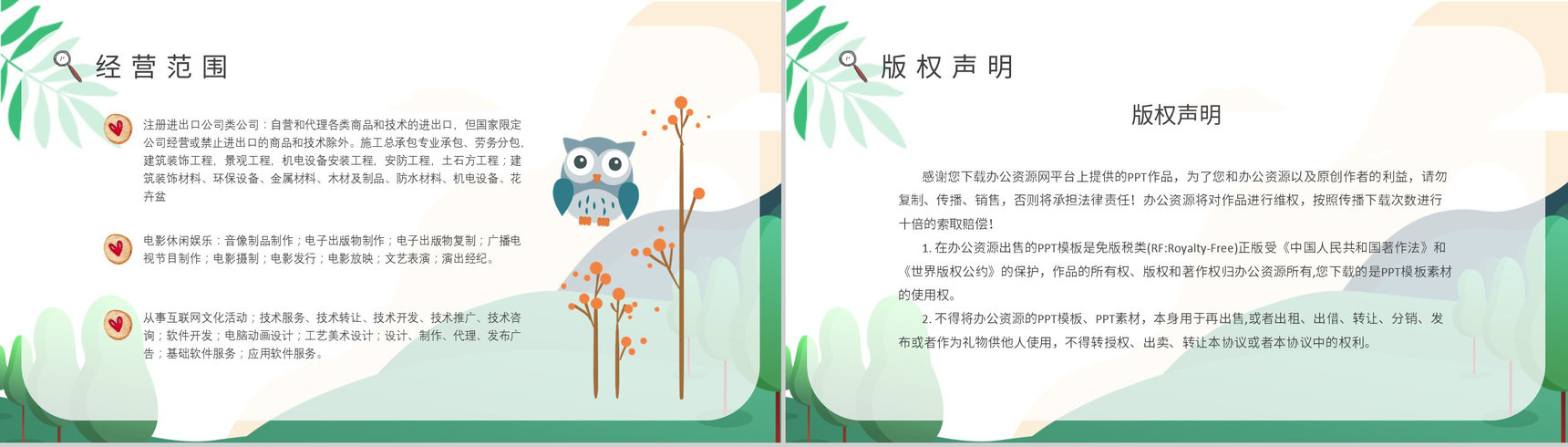 开办托育中心手续服务项目经营范围供给状况调查PPT模板-11