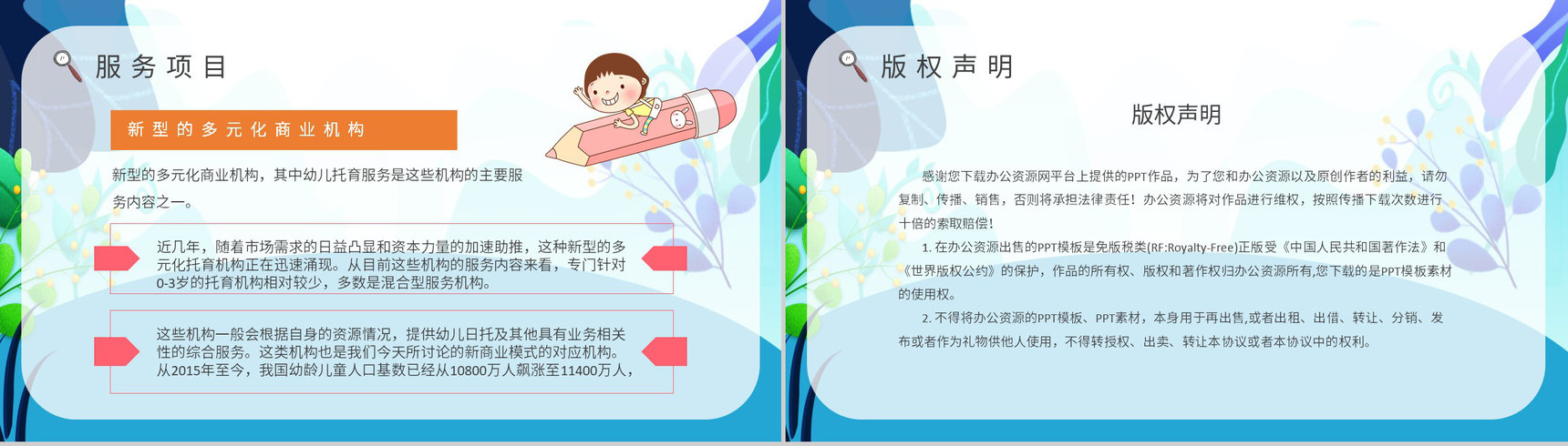 托育服务项目经营范围开办托育中心手续供给状况调查PPT模板-11