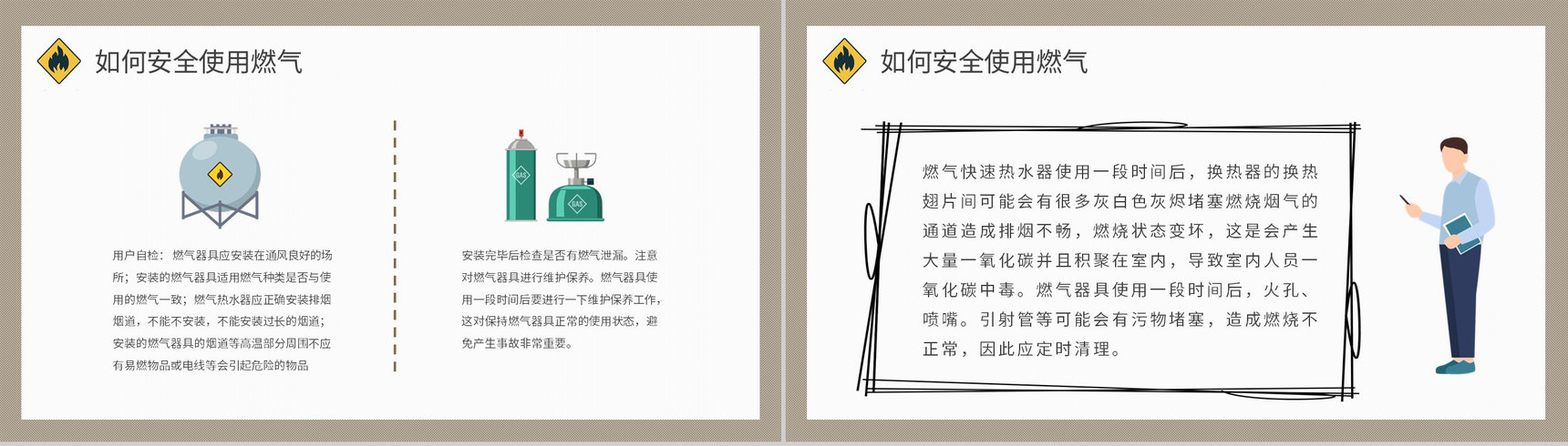 居民日常生活燃气安全常识学习社区燃气知识宣传活动方案PPT模板-5