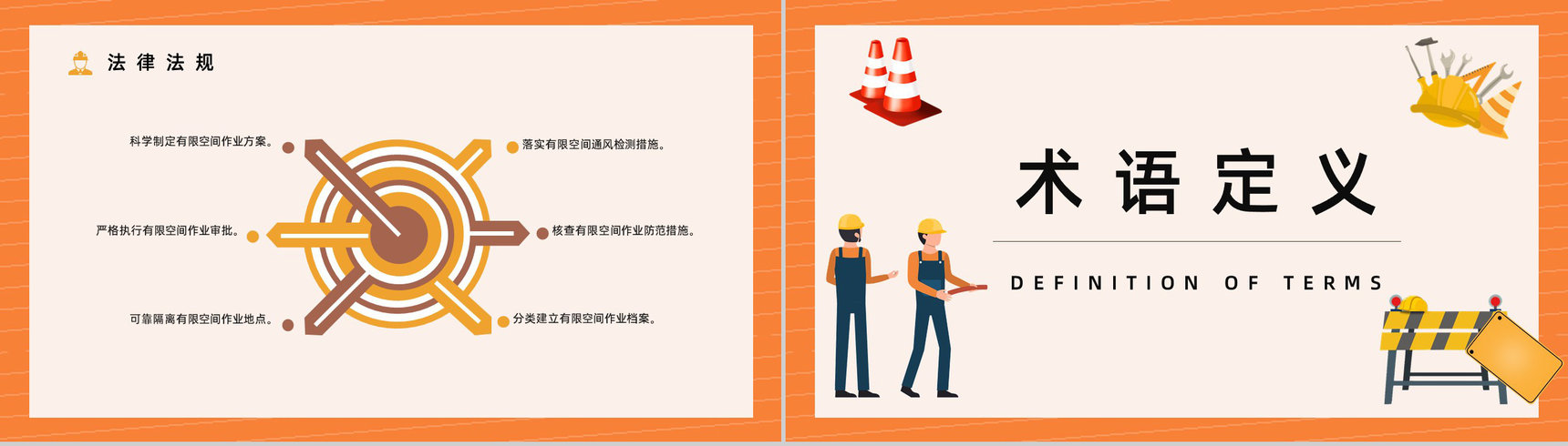 密闭空间有限空间安全措施知识培训工人作业情况管理总结汇报PPT模板-9