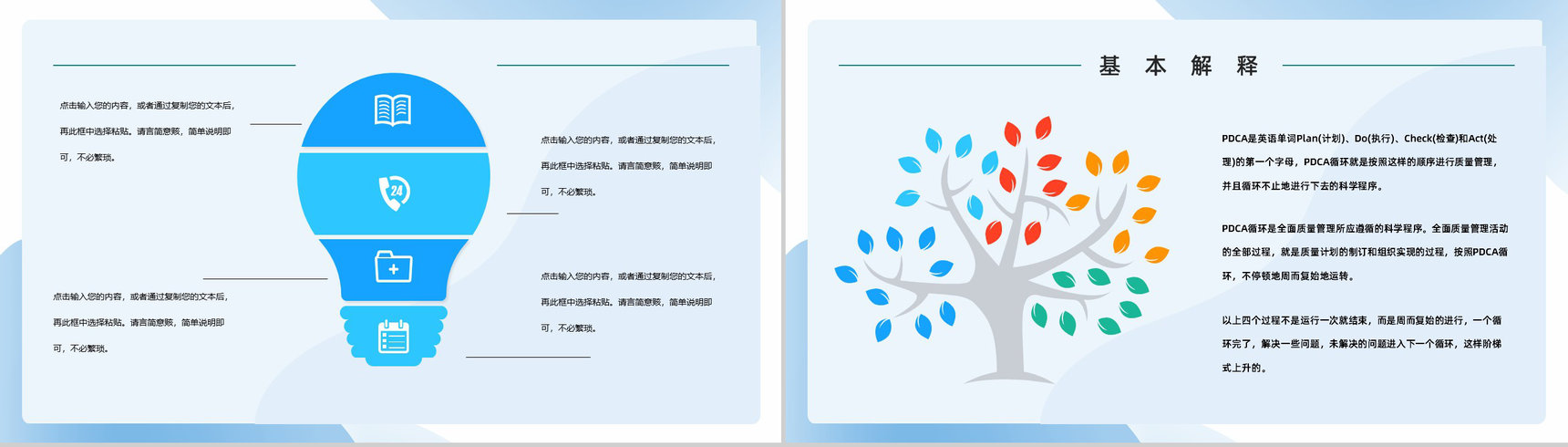 企业PDCA循环及在管理中的应用讲解公司项目质量安全管理学习计划PPT模板-7