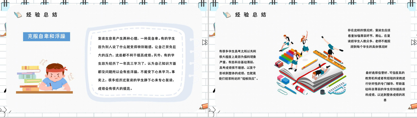 高考冲刺复读生二战高考注意事项准备流程咨询知识培训通用PPT模板-4