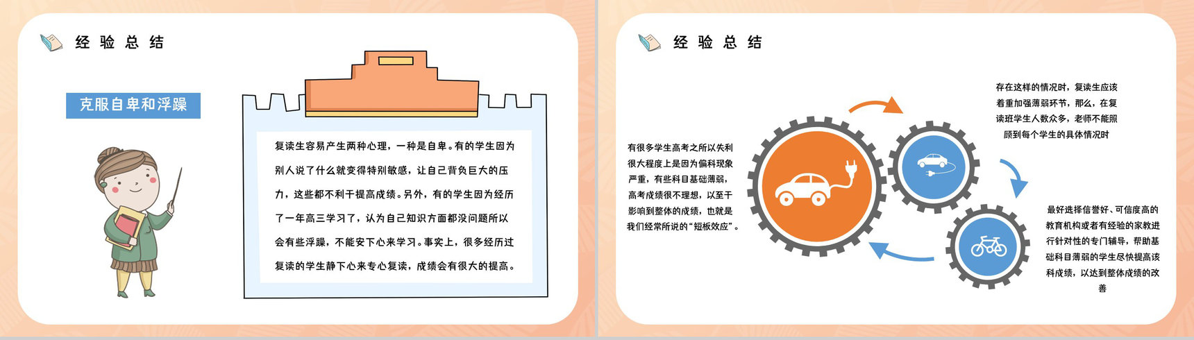 高考失利复读生心理困境解答复读流程和注意事项知识讲座通用PPT模板-6