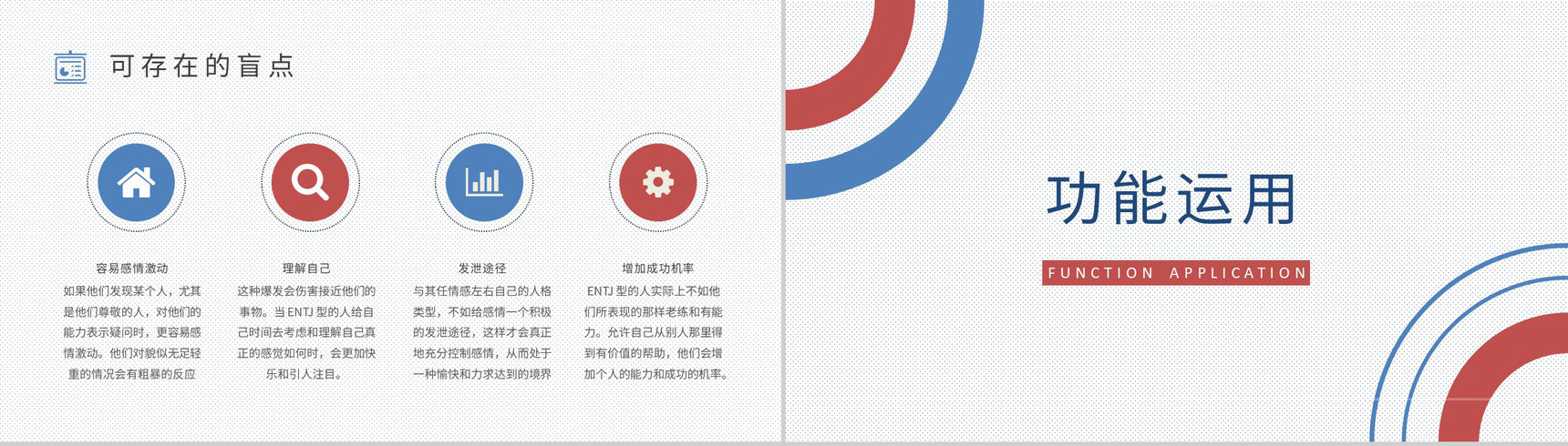 MBTI性格分析--ENTJ个性特征描述职业领域建议工作中的优劣势PPT模板-5