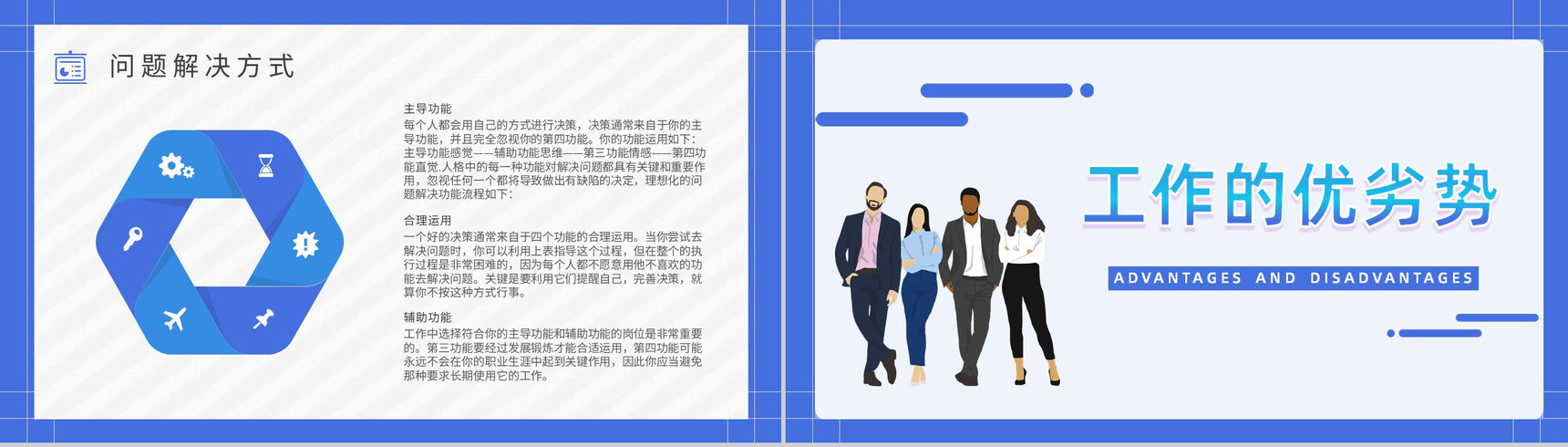职业领域建议MBTI性格分析--ENFJ个性特征描述工作中的优劣势PPT模板-7