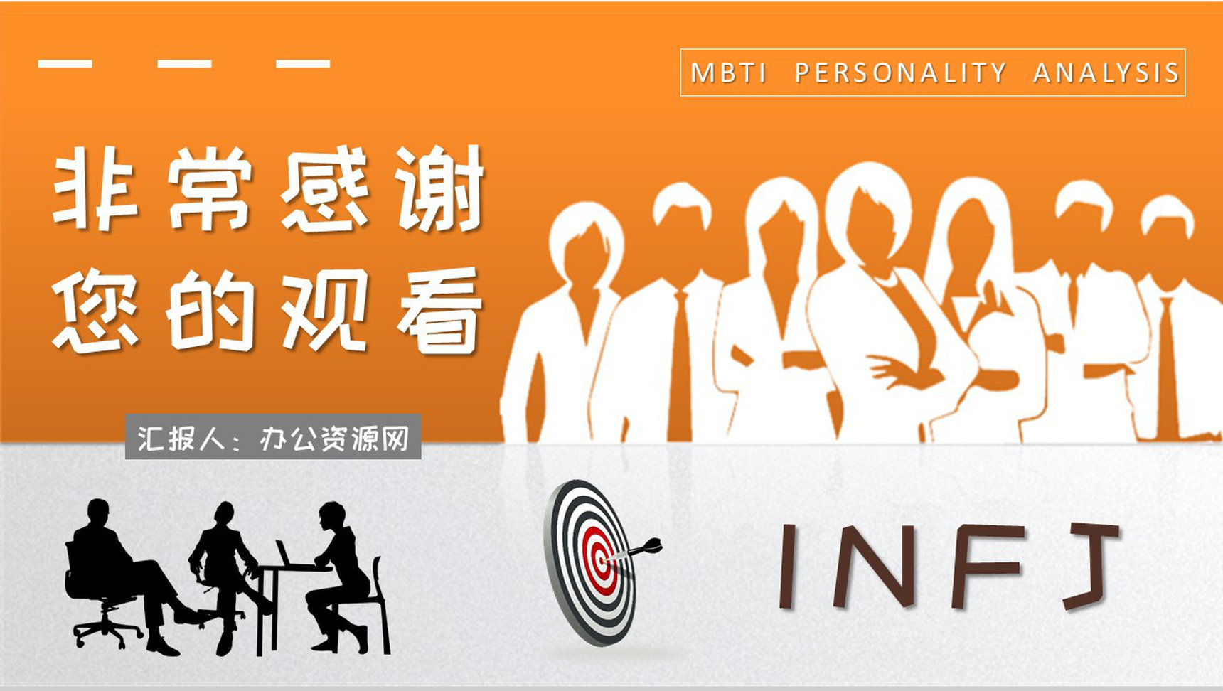 企业员工职业领域建议MBTI性格分析INFJ人格类型说明PPT模板-21