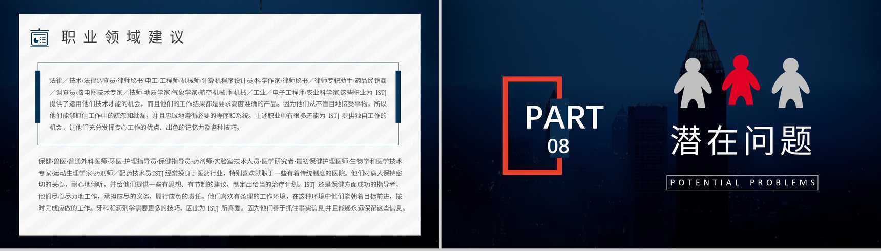 职业领域建议MBTI性格分析--ISTJ个性特征描述工作中的优势劣势PPT模板-12