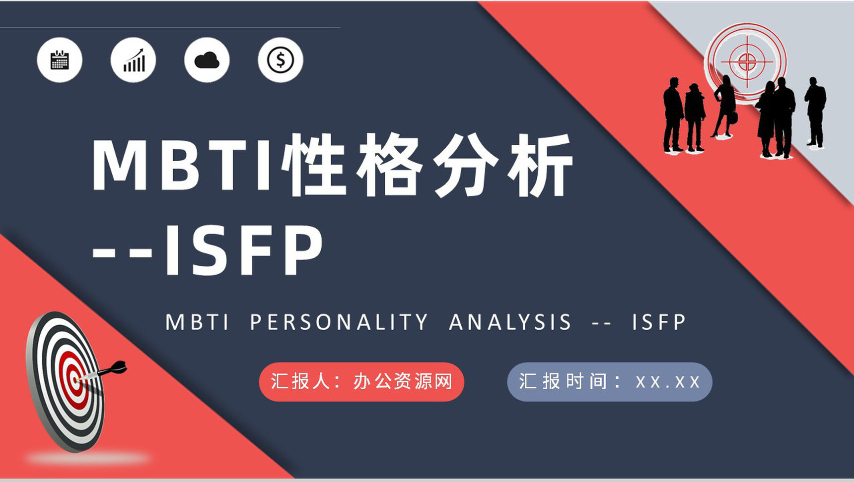 职业人格评估MBTI性格分析ISFP人格类型个性特征描述PPT模板-1