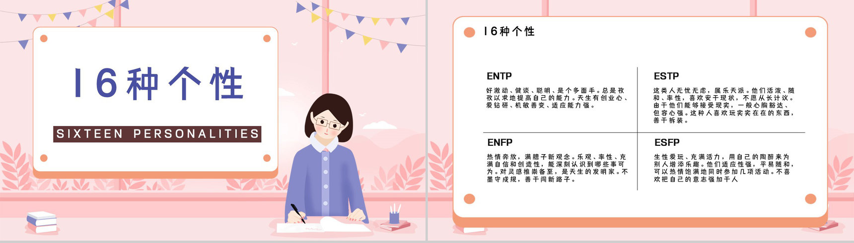 MBTI职业性格基本知识点梳理四种维度具体分析培训讲座PPT模板-8