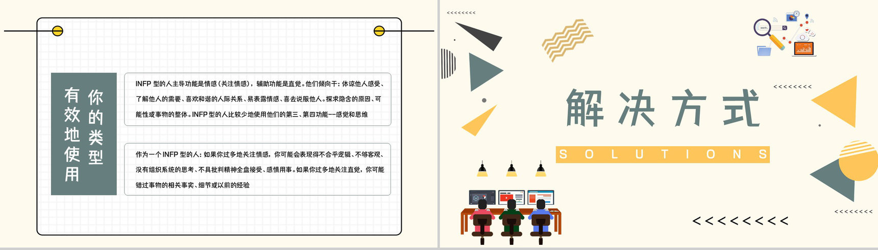 经典性格评估理论模型MBTI职业性格分析INFP类型个性判断分析PPT模板-7