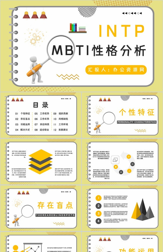 企业员工MBTI性格测试INTP类型人格