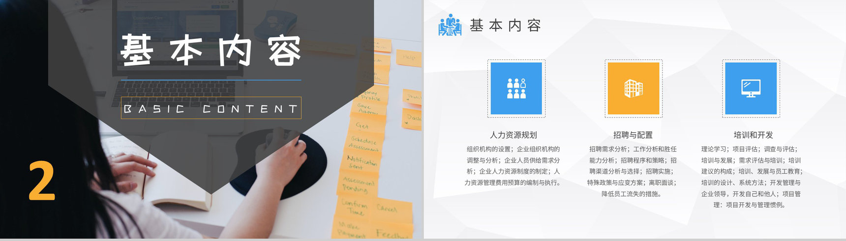 人力资源六大模块的关系介绍企业人事专员工作知识培训PPT模板-4