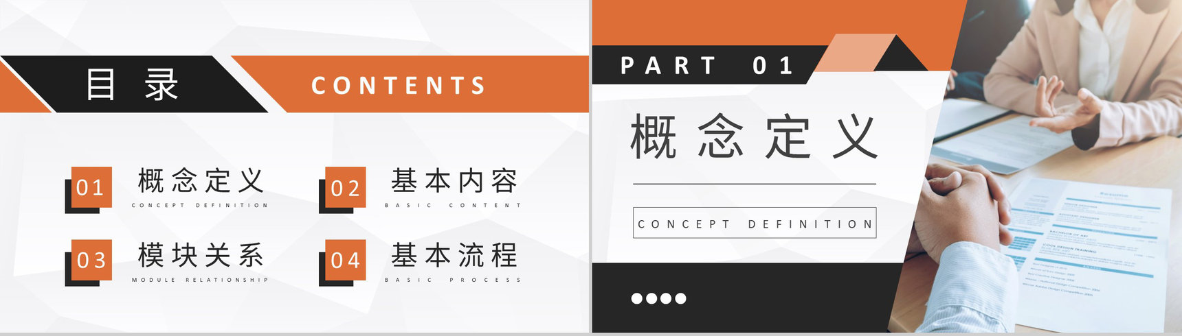 人力资源六大模块基础知识培训企业人事工作汇报PPT模板-2