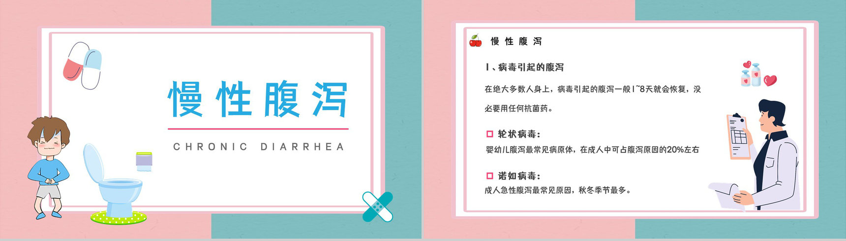 夏季疾病预防腹泻的症状及治疗措施健康宣传活动小结PPT模板-4