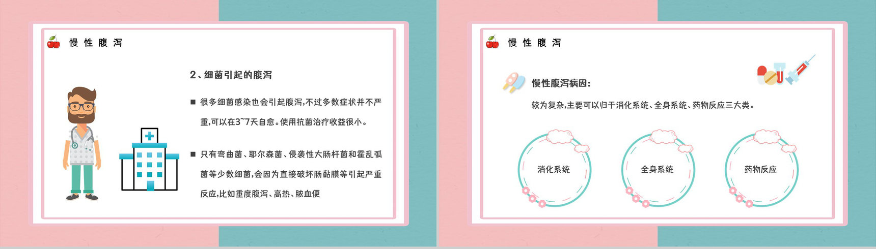 夏季疾病预防腹泻的症状及治疗措施健康宣传活动小结PPT模板-5