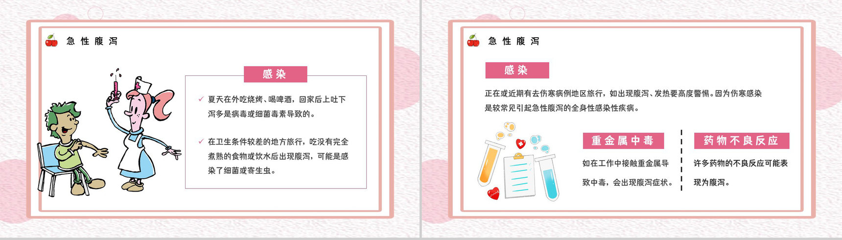 医疗护理培训儿童夏季腹泻情况讲解及治疗方法学习宣传讲座PPT模板-6