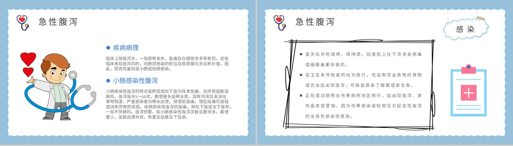 夏季腹泻的症状及治疗方法介绍居民疾病预防措施学习PPT模板-3