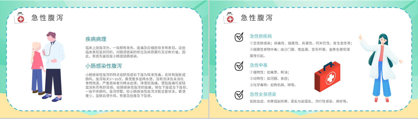 中小学生健康安全常识普及夏季腹泻预防宣传活动小结PPT模板-3