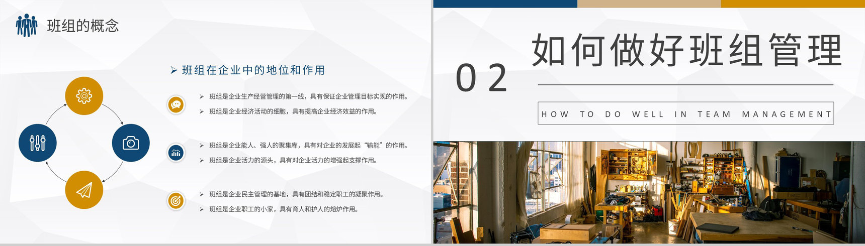 班组管理核心内容总结培训团队管理的不足与改进方法介绍PPT模板-4