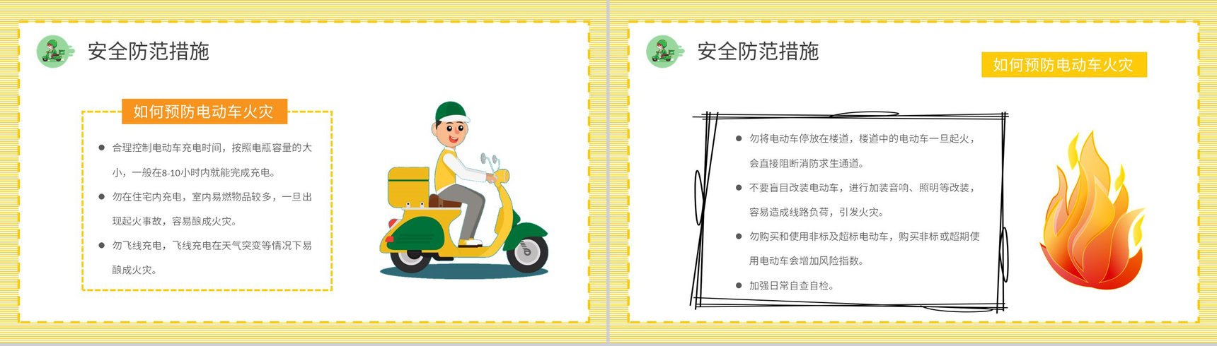 电动车消防安全七严禁电瓶车使用和管理注意事项说明PPT模板-7