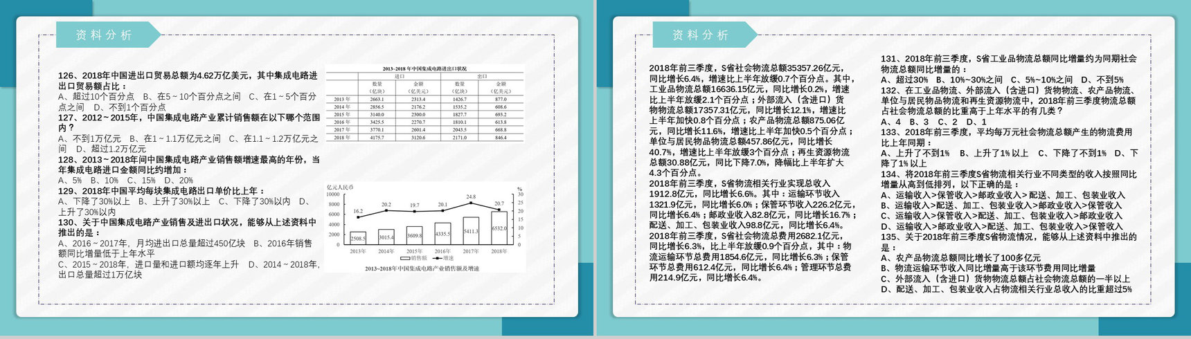 2020公务员国考真题行测申论答案解析副省级题目解析备考专用PPT模板-22