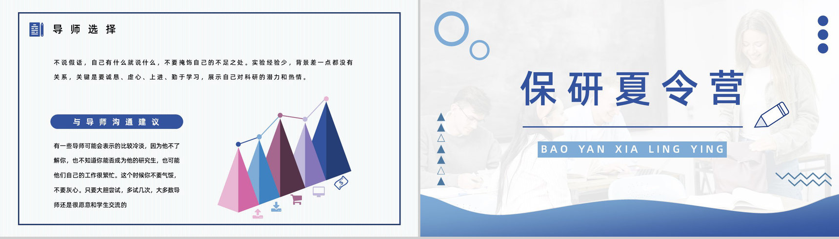 保研经验内容分享交流考研夏令营申请条件介绍咨询PPT模板-4