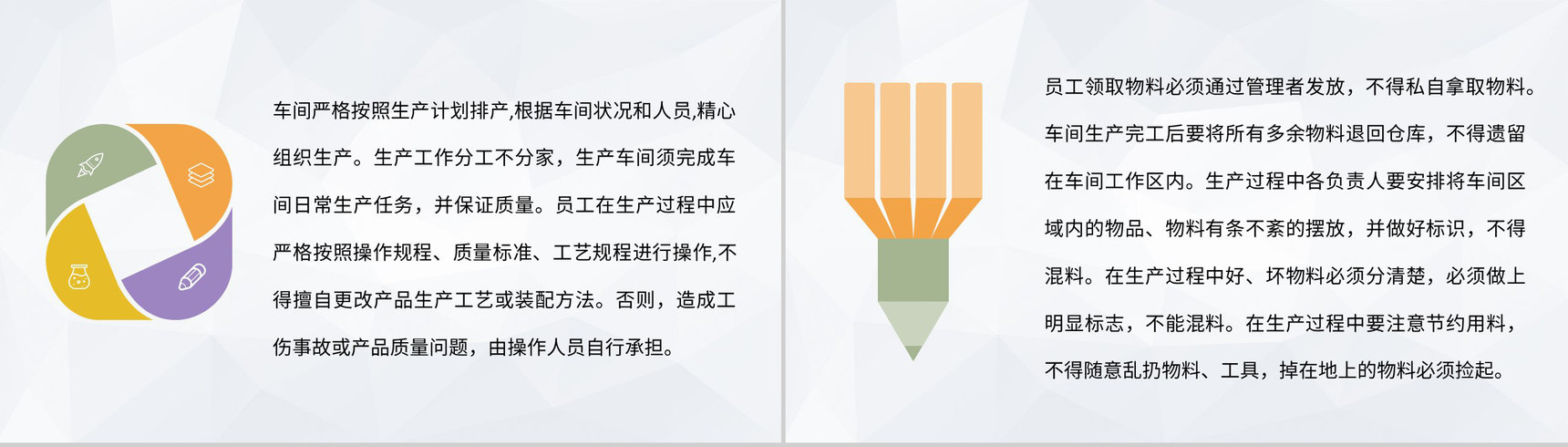 工厂车间现场生产线管理流程生产车间安全管理通用PPT模板-5
